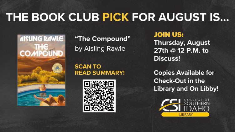 Information about date and time of book club. 